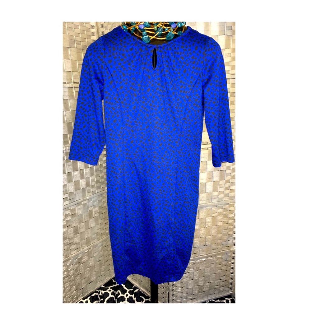 Blue Leopard Dress